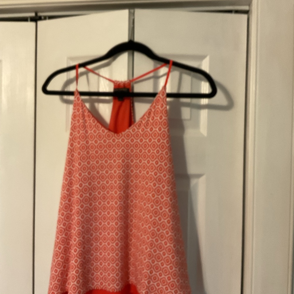 Banana Republic Red Sleeveless Backless Tank Top